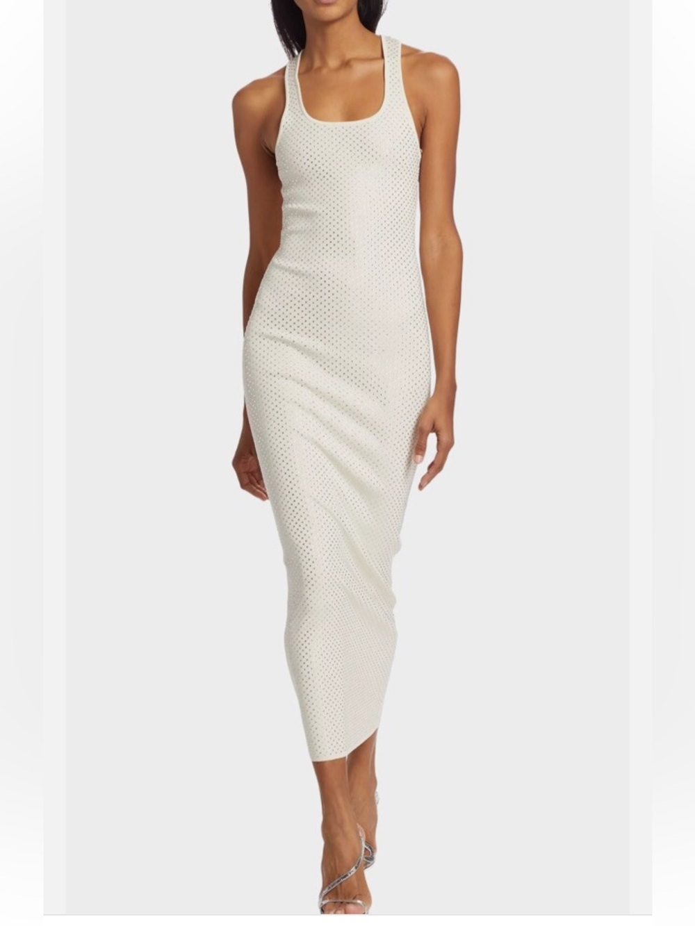 NWT RONNY KOBO AGATHE KNIT DRESS - PEARL
